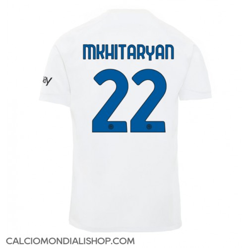 Maglie da calcio Inter Milan Henrikh Mkhitaryan #22 Seconda Maglia 2023-24 Manica Corta